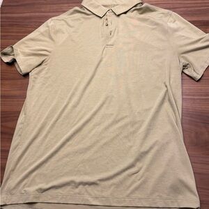 LULULEMON tan polo
